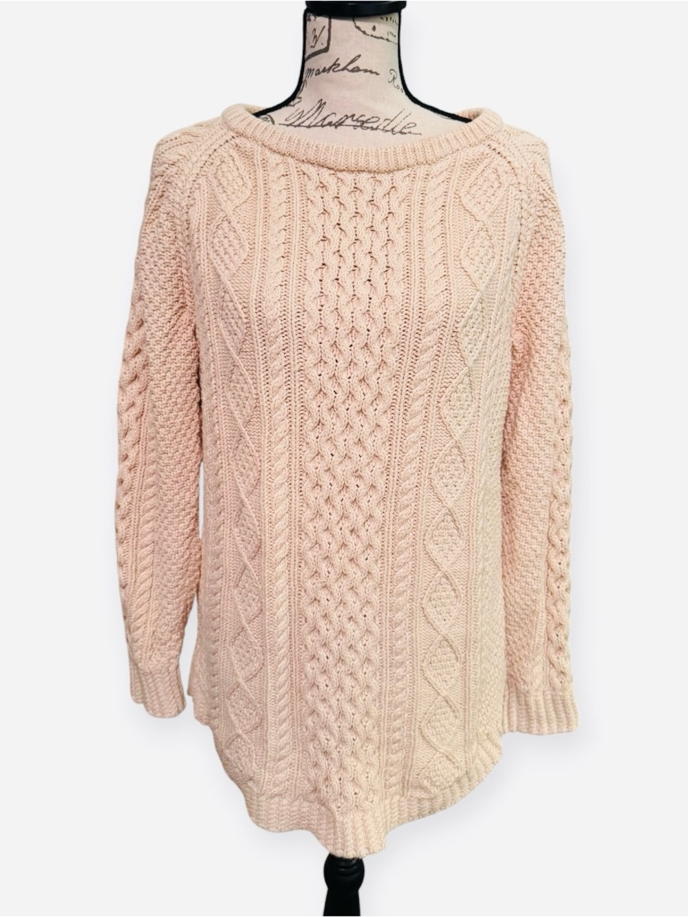 LL Bean Signature Cable Knit Crewneck Sweater